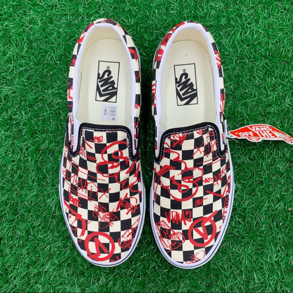 Vans Classic Slip On Vans Crew Checkerboard - Picture 2 of 8